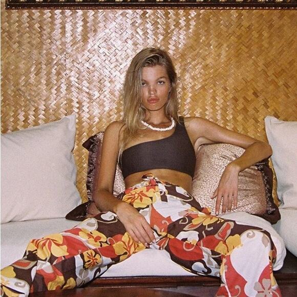 NWT FAITHFULL THE BRAND Celvia Pant Ulani Floral  Anthropologie Size 2 4 6 8 - Picture 9 of 9